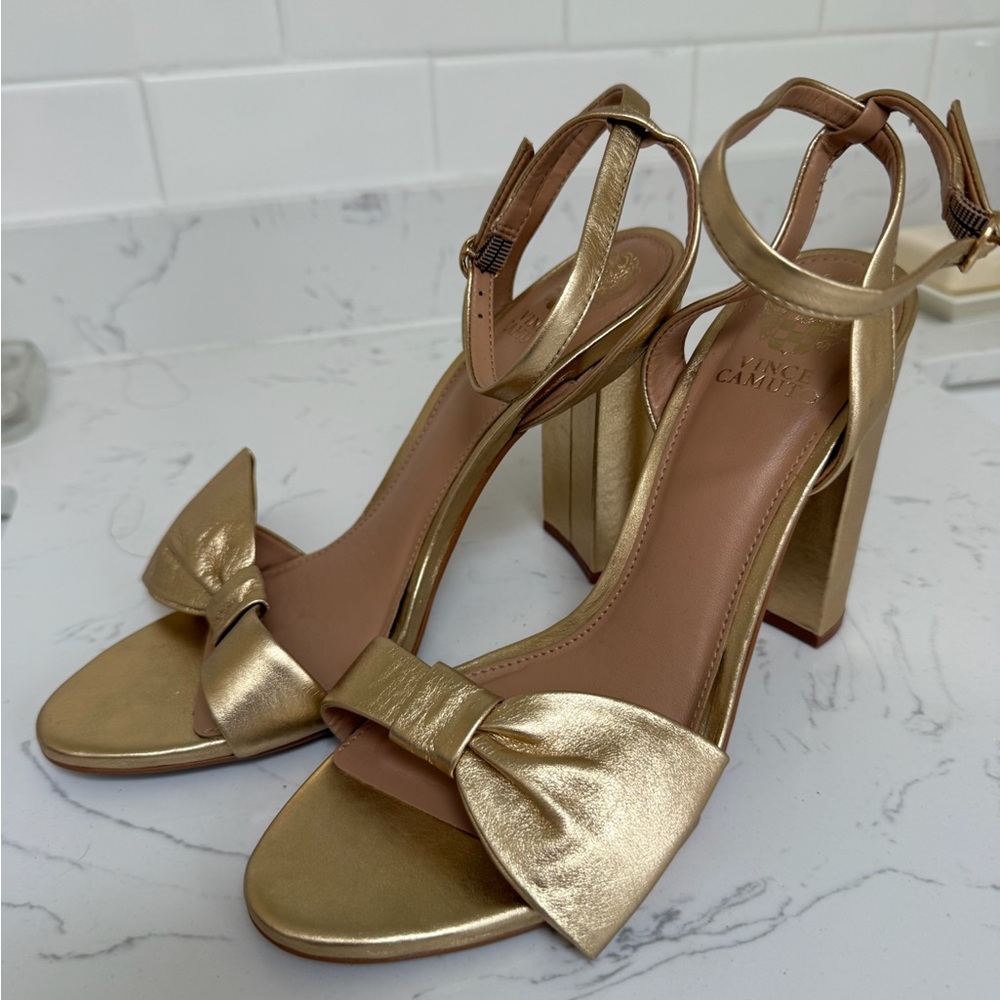 Vince Camuto Gold Women's Heeled Sandals